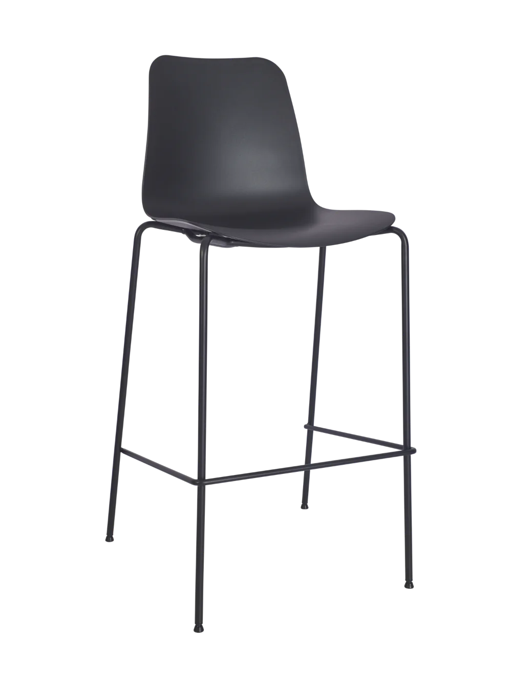 9 Malmo High Stool Black Frame - Image 1