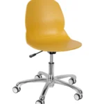 Shoreditch Office Chair (Aluminium Base) Mustard/Alu Base