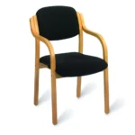 Kent Stacking Armchair Natural Beech Faced / PU Lacquered