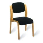 Kent Stacking Side Chair Natural Beech Faced / PU Lacquered