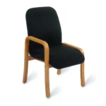Reception Right Armchair Natural Beech Faced / PU Lacquered