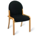 Rocky Stacking Side Chair Natural Beech Faced / PU Lacquered