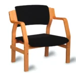 Devon Bariatric Armchair (Tested to 220kg) Natural Beech Faced / PU Lacquered