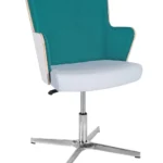 Skapa Armchair (WHT Laminate) - 4 Star Swivel (With Gas) RFU / Aluminium