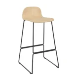 Copenhagen Stool 750 Skid Frame (Black) (Raw)