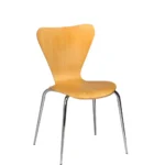 Torino Plus Side Chair - 4 Leg HD Frame Polished Natural / Chrome