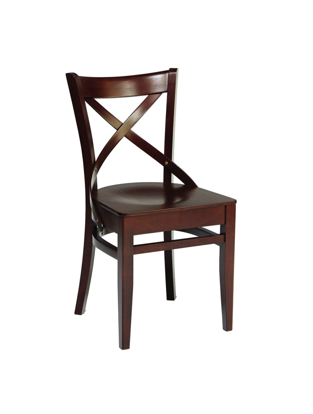 332705.webp Reading Side Chair Veneer / Solid Beech Cross Back - Image 1