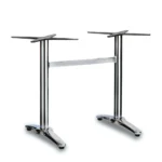 Fresh Alu-Stainless - Refectory Dining Base Natural / Cast Iron with Polished Stainless Steel Cover