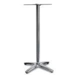 Fresh Alu-Stainless - 4 Star Poseur Base Natural / Cast Iron with Polished Stainless Steel Cover