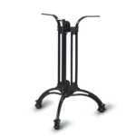 Continental - 3 Leg Dining Base Black / Cast Aluminium EPC (Stainless Steel Bolts)
