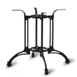 Continental - 4 Leg XL Dining Base Black / Cast Aluminium EPC (Stainless Steel Bolts)