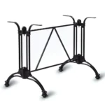 Continental - Refectory Dining Base Black / Cast Aluminium EPC (Stainless Steel Bolts)
