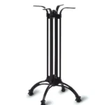 Continental - 4 Leg Poseur Base Black / Cast Aluminium EPC (Stainless Steel Bolts)