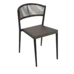Vienna Side Chair Bronze / Resin Weave & EPC Aluminium