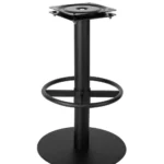 Keele Swivel Stool Base with Foot Ring (Black)