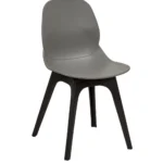 Shoreditch UPH Side Chair - R Frame (Black) Grey