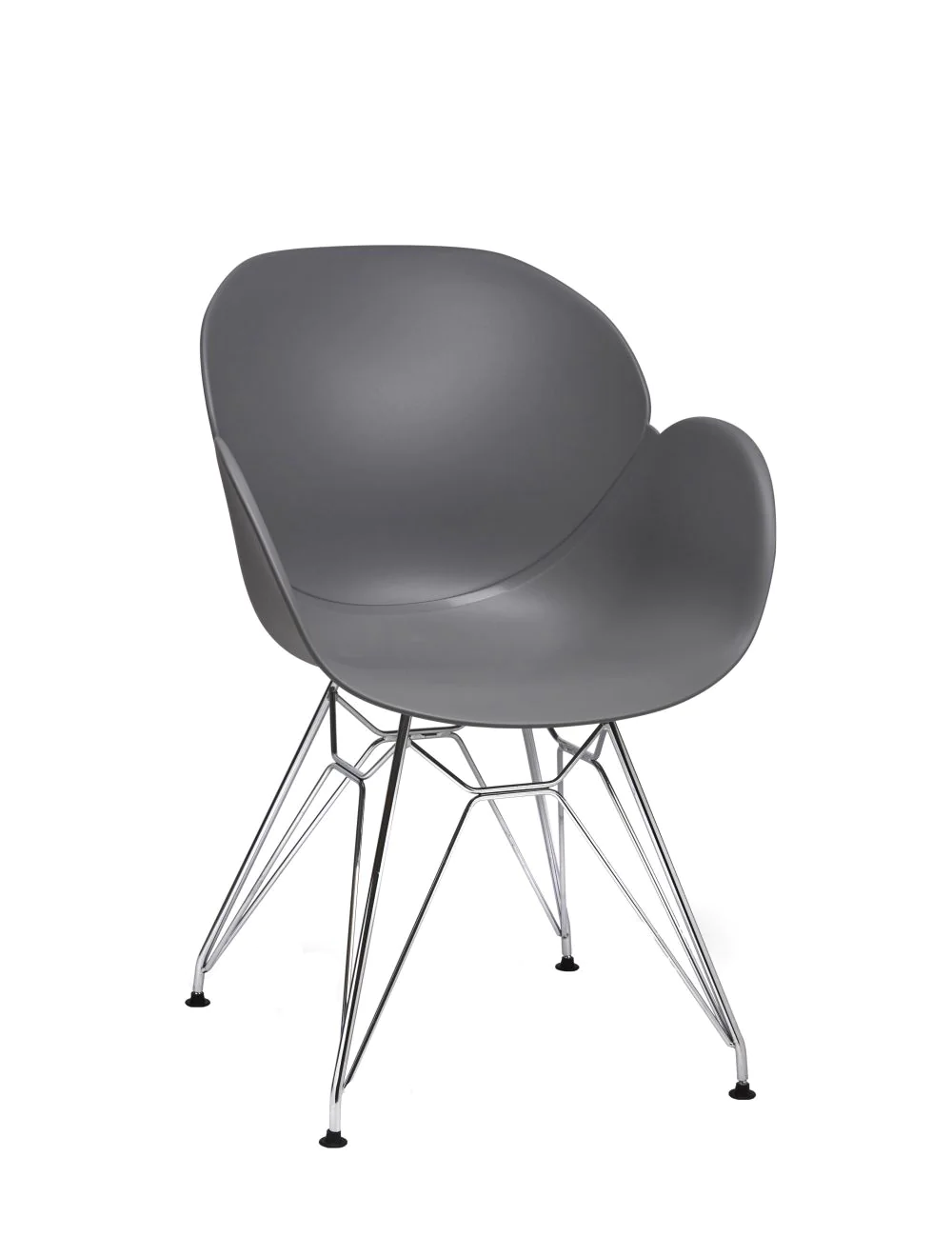 360049.webp Shoreditch UPH Armchair - N Frame (Chrome) Grey - Image 1
