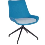 Brooklyn Side Chair - Manhattan Base EPC Black (Glides) Ply Seat & Back / EPC Black Aluminium