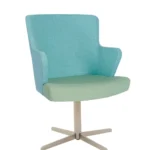 Skapa Armchair - 4 Star Swivel RFU /  Steel with Matt Nickel Finish