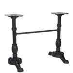 Bistro Outdoor Twin Ped Base Composite Rubber