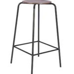 Thorn High Stool Oak Veneer / EPC Black