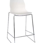 Shoreditch ECO Shell E Frame Mid Height Stool White