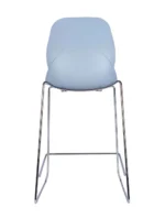Shoreditch ECO Shell E Frame Mid Height Stool Blue - Image 4