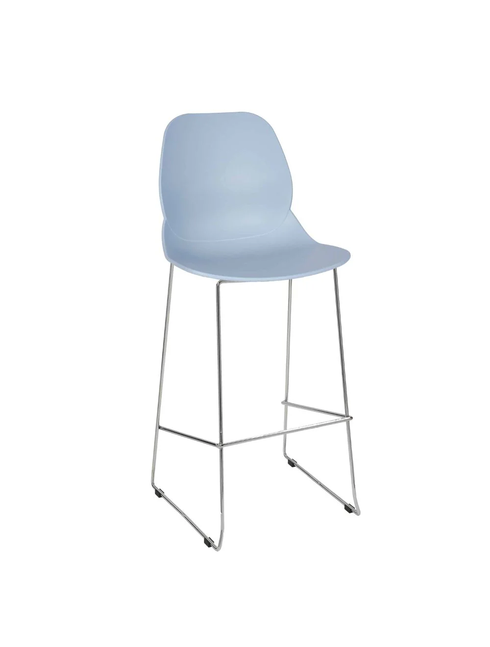 63371__1.webp Shoreditch ECO Shell E Frame High Stool Pastel Blue - Image 1