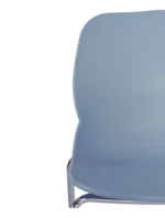Shoreditch ECO Shell E Frame Mid Height Stool Blue - Image 2