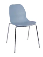 Shoreditch ECO Shell E Frame Mid Height Stool Blue