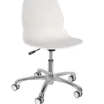 Shoreditch ECO Shell Office Chair (Aluminium) White