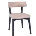 Christa Side Chair - Stone / Black Frame