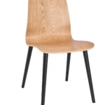 Copenhagen Side Chair Raw Ash Shell, Wood Legs Raw
