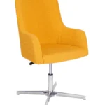 Huntington High Back Chair - 4 Star Swivel (With Gas) Ply Seat & Back / Chrome Finish