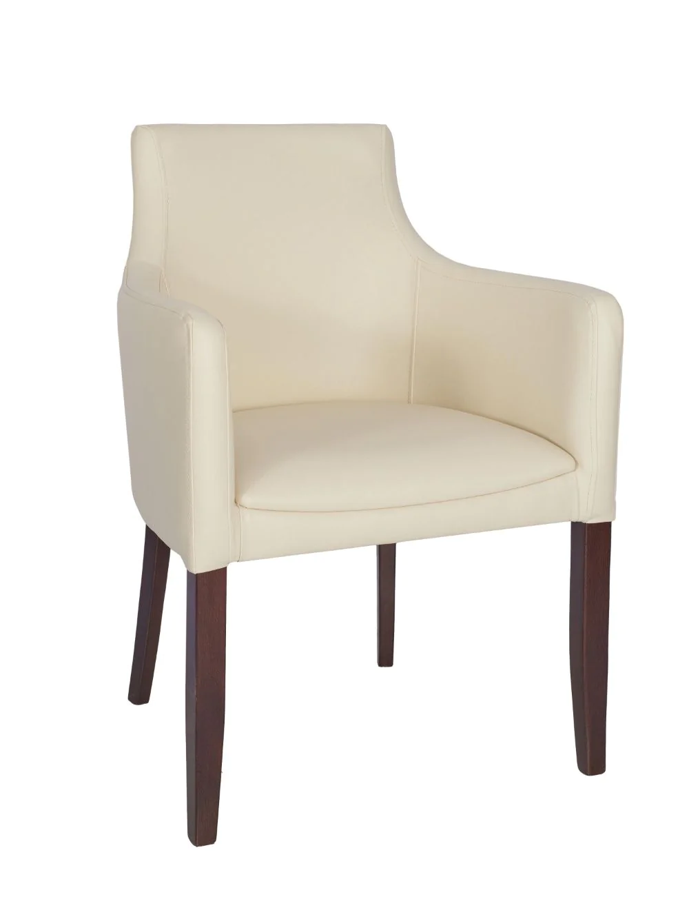 64782_-_repton_ac_ivory_1_copy.webp Repton Armchair - Repton Armchair - Walnut / Ivory - Image 1