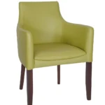 Repton Armchair - Walnut / Lime Green