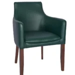 Repton Armchair - Walnut / Moss Green