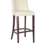 Repton High Stool - Walnut / Ivory