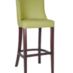 Repton High Stool - Walnut / Lime Green
