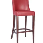 Repton High Stool - Walnut / Wine