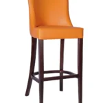 Repton High Stool - Walnut / Ochre