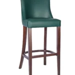 Repton High Stool - Walnut / Moss Green