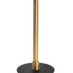 Atlas Sml Base (Black)  Dining (Brass)  120mm Slv (Brass)