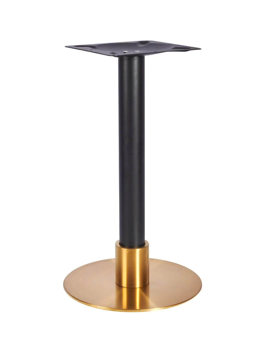 64983_atlas_sml_brs_120slv_brs_blk_col_copy.webp Atlas Sml Base (Brass) Dining (Black) 120mm Slv (Brass) - Image 1