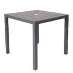 Villa 800x800 Dining Table Grey / Wood Effect Plastic & EPC Aluminium