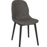 Shoreditch Side Chair - T Frame (Black) Grey UPH