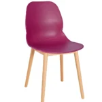 Shoreditch Side Chair - T Frame (Beech) Plum