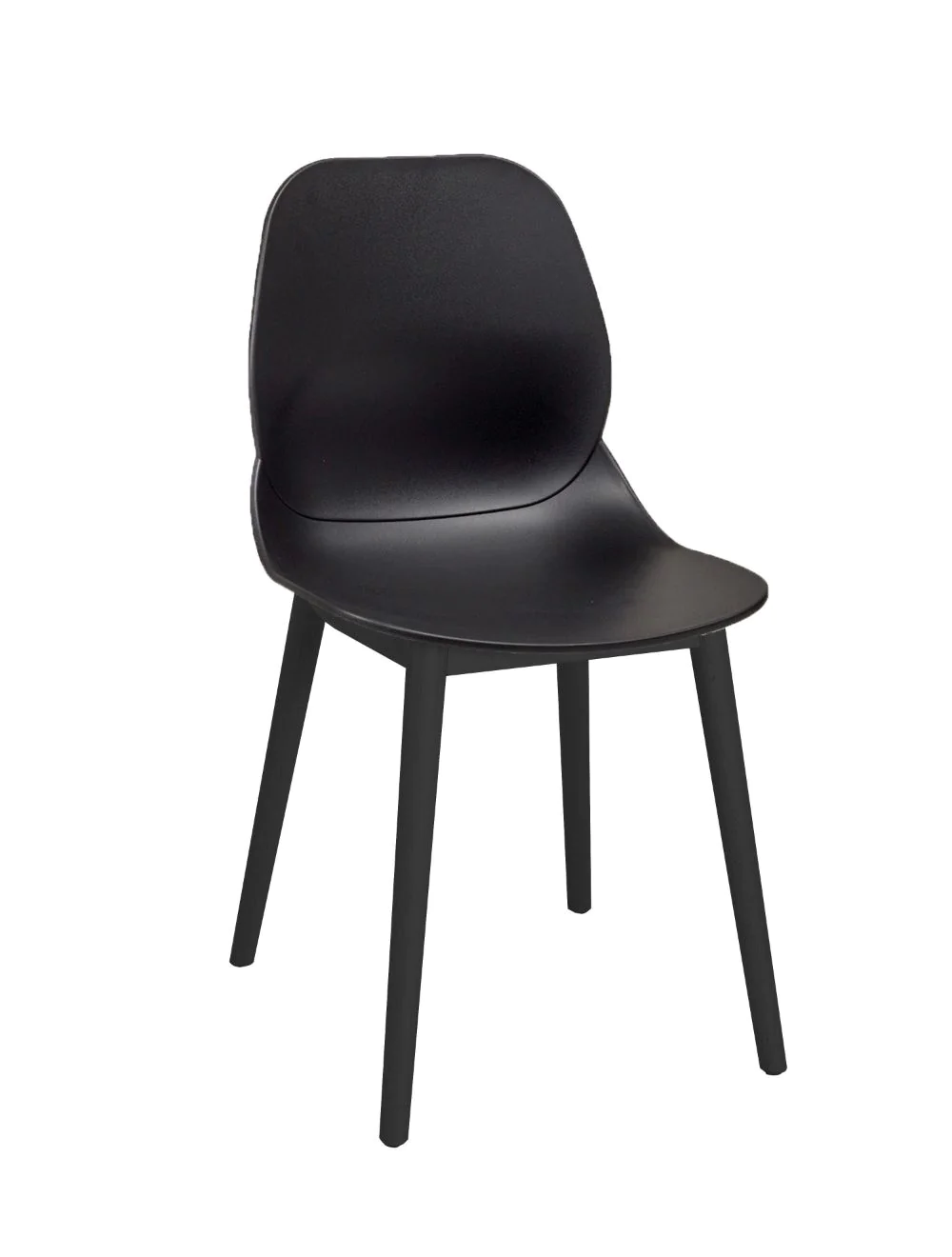 65227_shoreditch_t_frame_black_shell_black_1.webp Shoreditch Side Chair - T Frame (Black) Black - Image 1