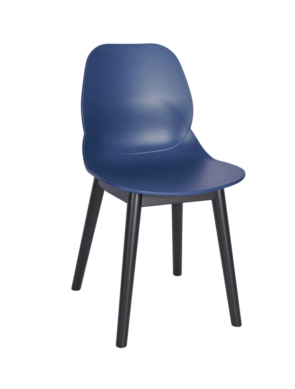 65229s_2_copy.webp Shoreditch Side Chair - T Frame (Black) Navy Blue - Image 1
