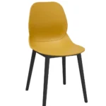 Shoreditch Side Chair - T Frame (Black) Mustard